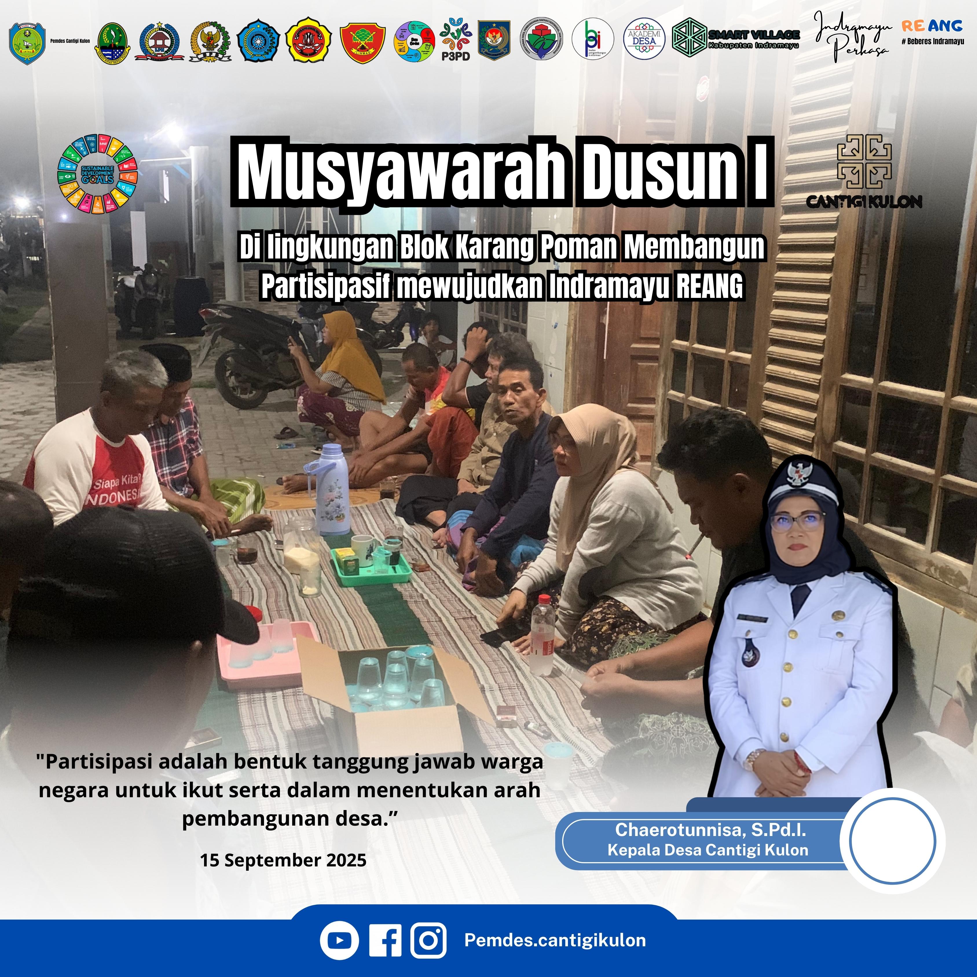 MUSYAWARAH DUSUN I