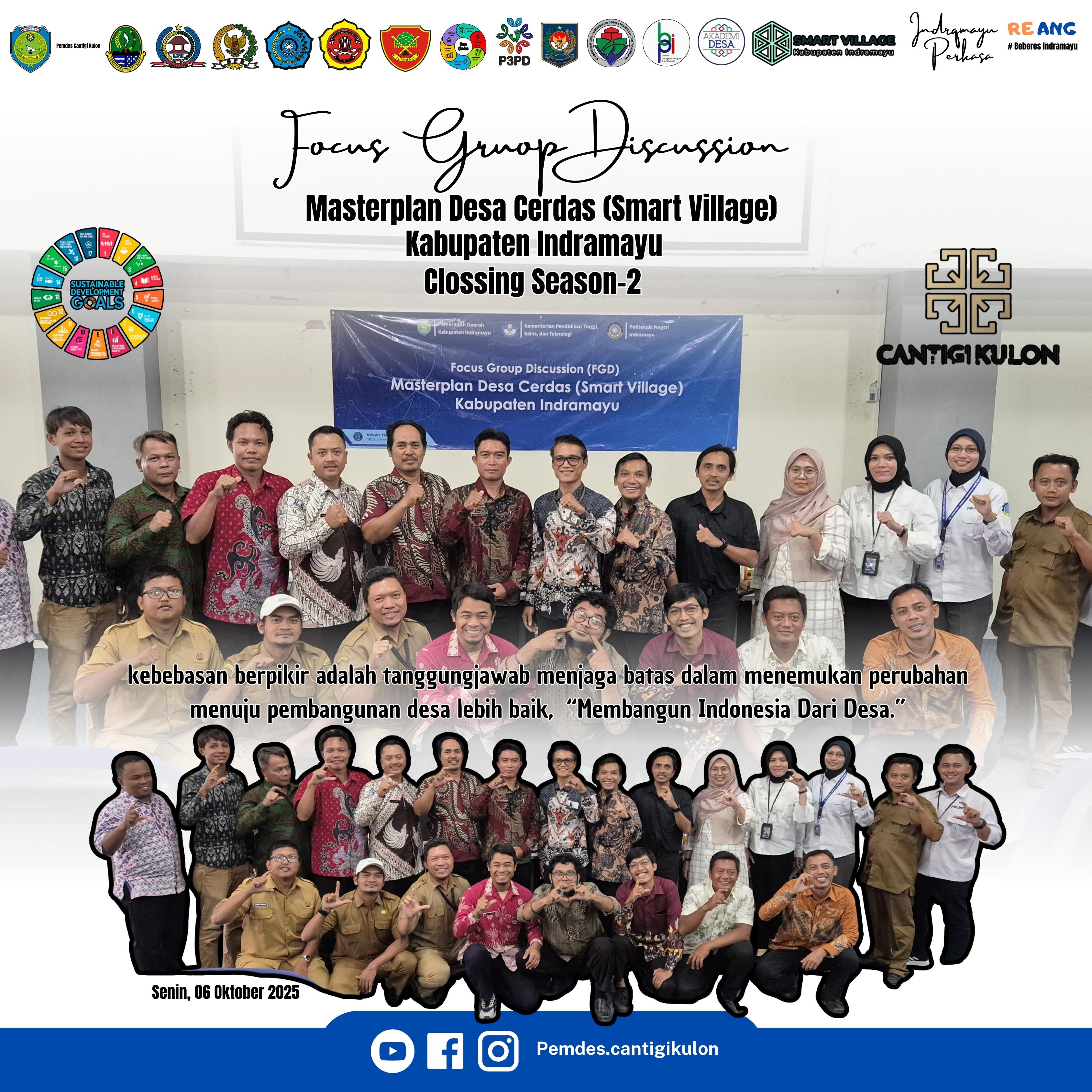 MASTERPLAN DESA CERDAS (SMART VILLAGE) KABUPATEN INDRAMAYU CLOSSING S2